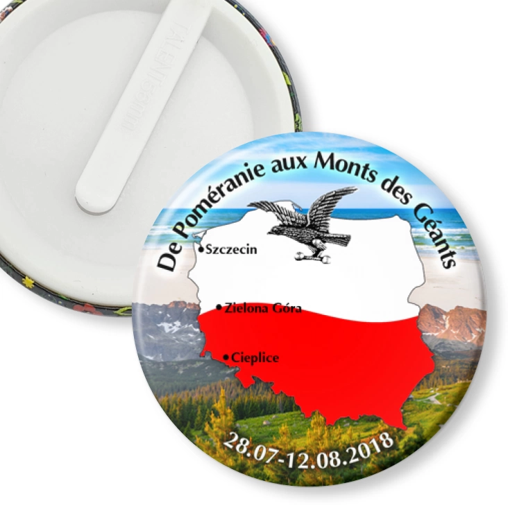 przypinka klips Sokół
