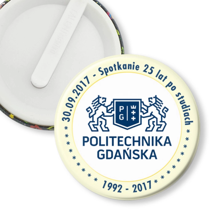 przypinka klips Spotkanie 25 lat po studiach