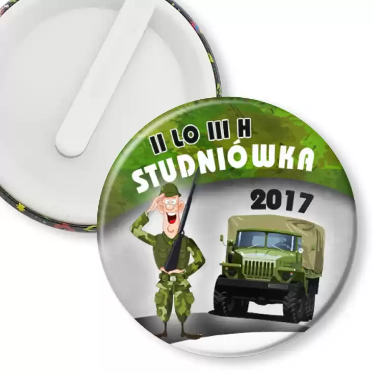 przypinka klips Studniówka -  II LO III H