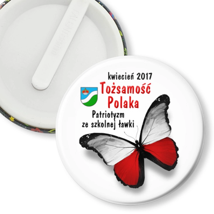 przypinka klips Tożsamość Polaka