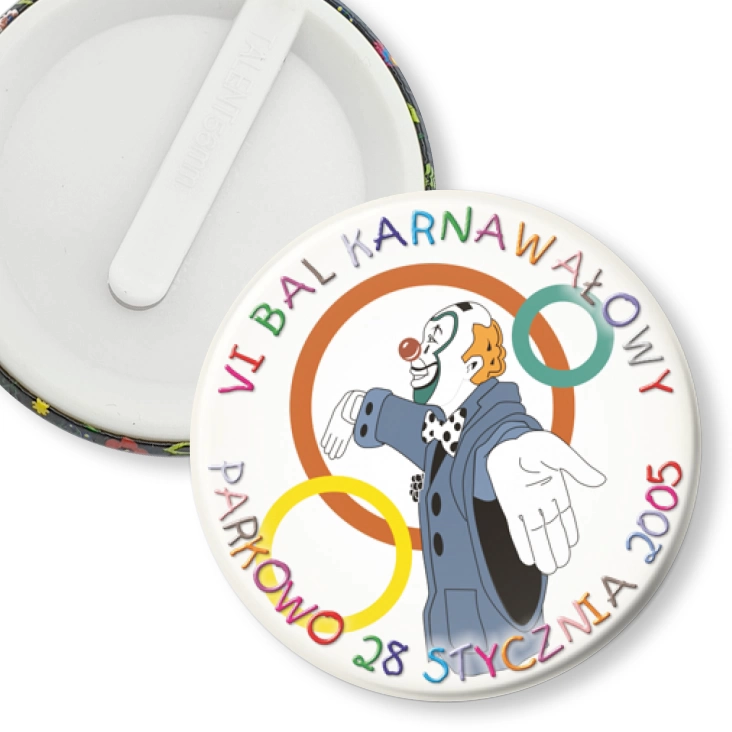 przypinka klips VI Bal Karnawałowy w Parkowie