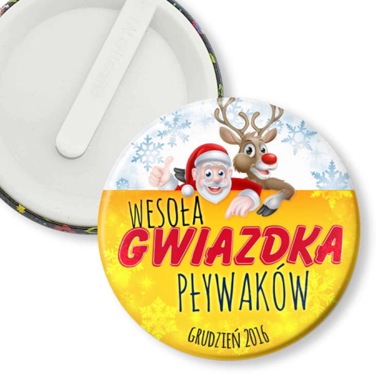 przypinka klips Wesoła gwiazdka Pływaków 2016