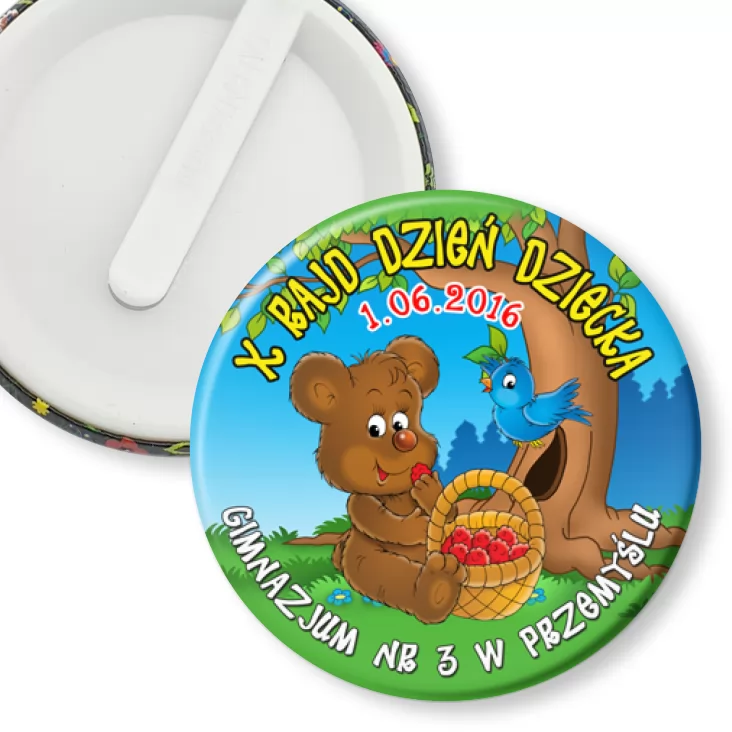 przypinka klips X Rajd Dzień Dziecka