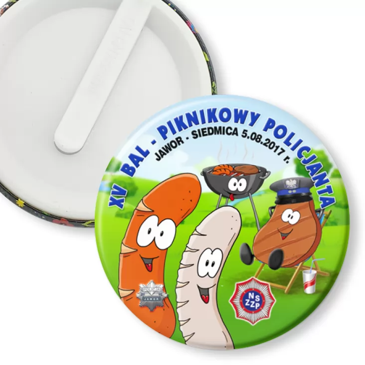 przypinka klips XV Bal Piknikowy Policjanta