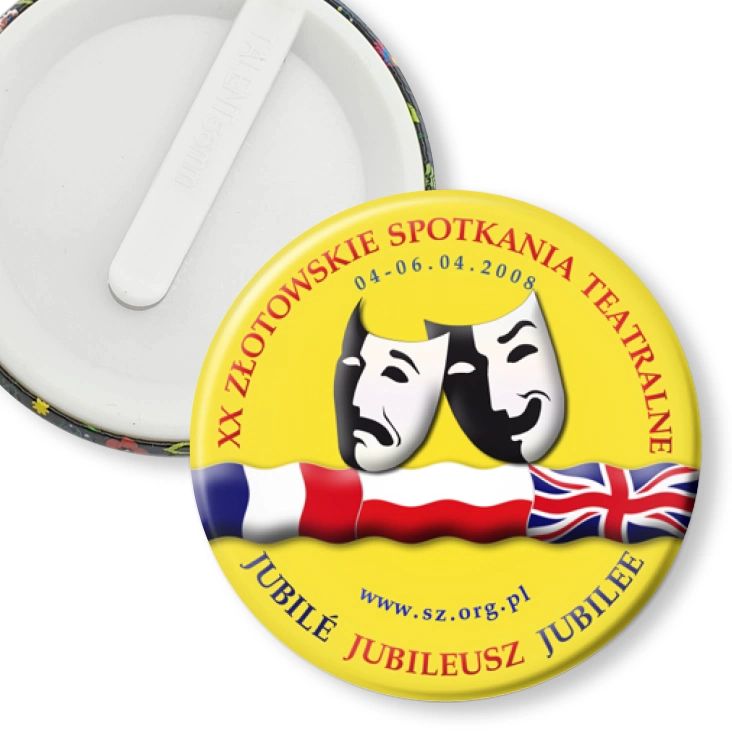 przypinka klips XX Złotowskie Spotkania Teatralne