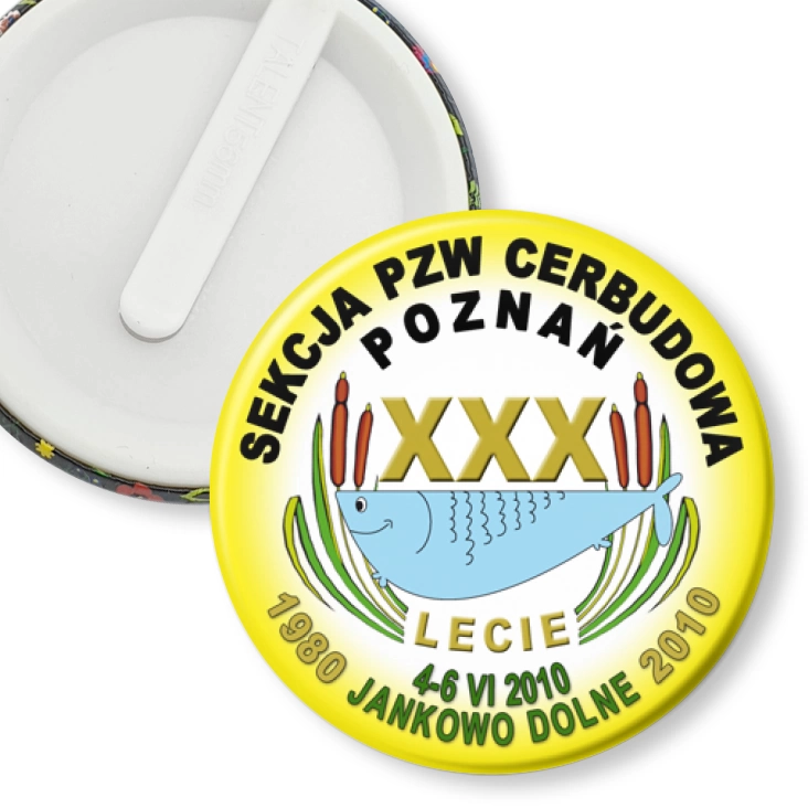 przypinka klips XXX-lecie PZW Cerbudowa