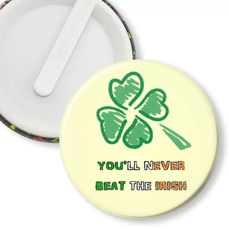 przypinka klips You`ll never beat the Irish