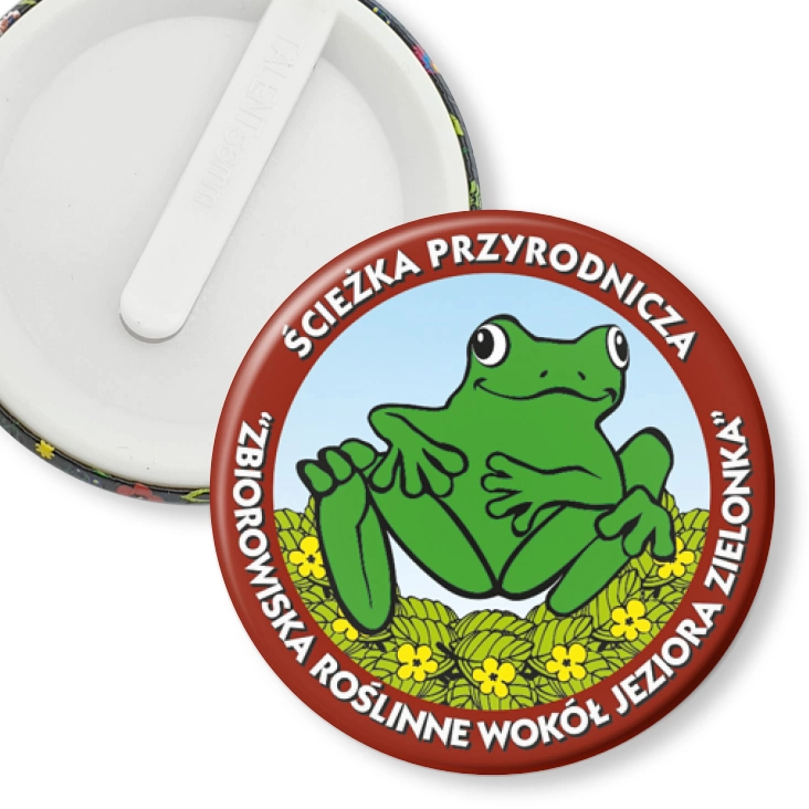 przypinka klips Zbiorowiska Roślinne Wokół Jeziora Zielonka