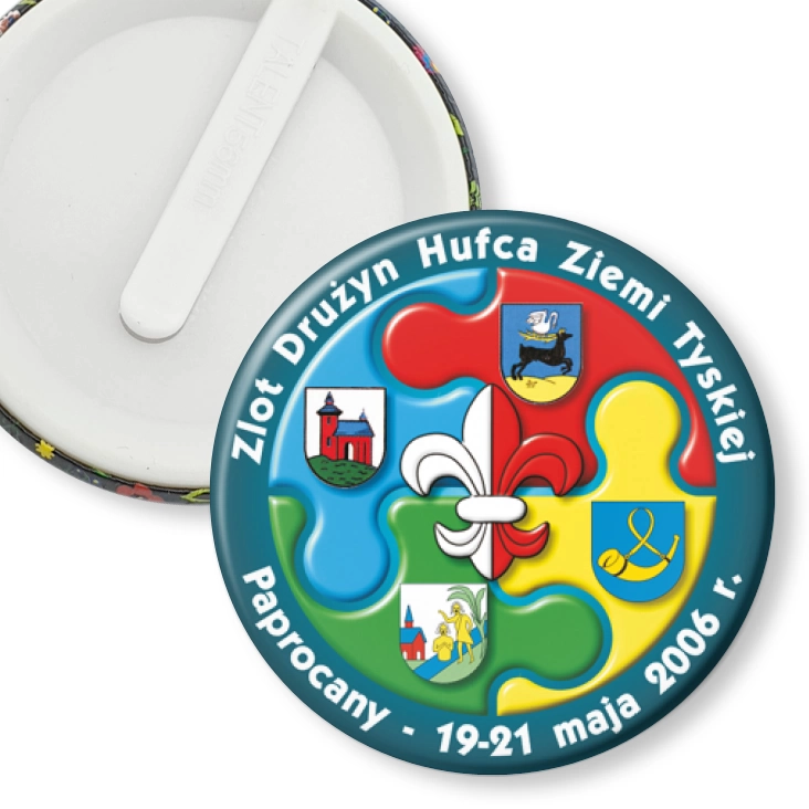 przypinka klips Zlot Drużyn Hufca Ziemi Tyskiej 2006