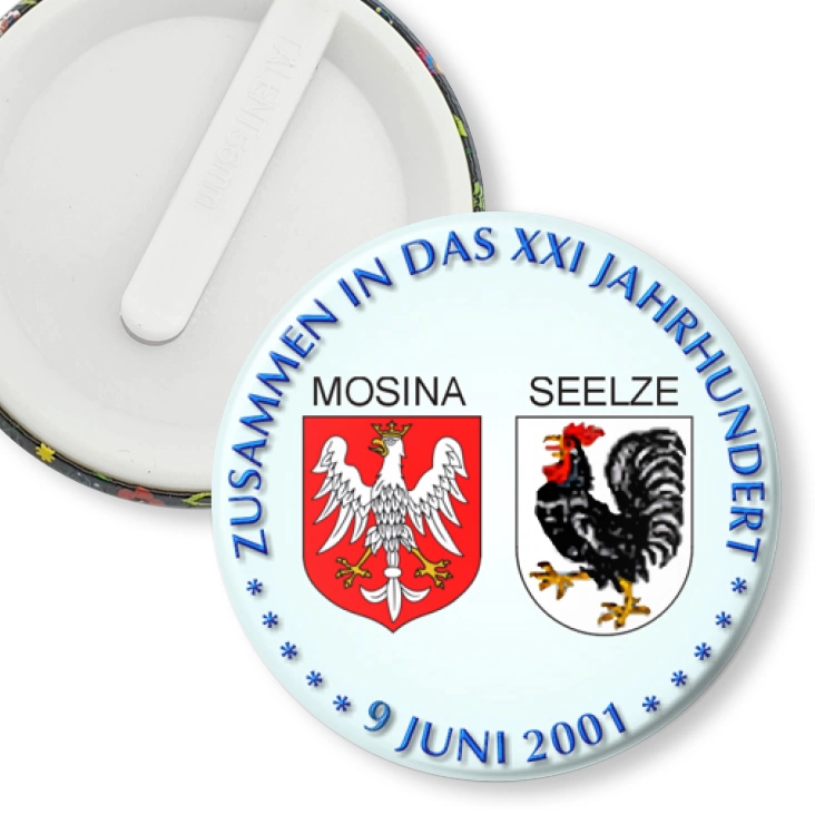 przypinka klips ZUSAMMEN IN DAS XXI JAHRUNDERT
