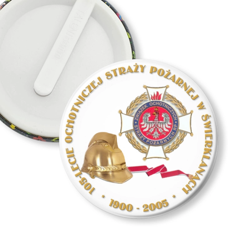 przypinka klips 105-lecie OSP w Świerklanach