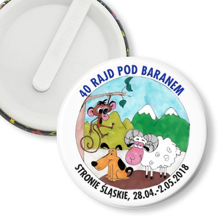 przypinka klips 40 Rajd pod Baranem