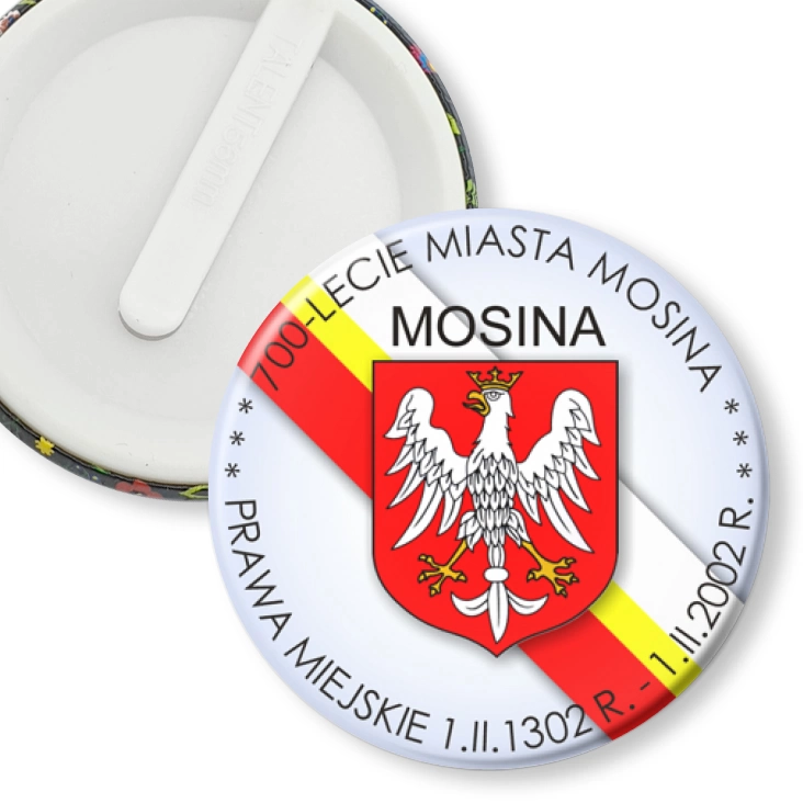 przypinka klips 700-lecie Miasta Mosina