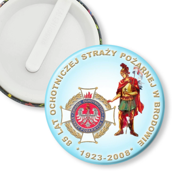 przypinka klips 85 lat OSP w Brodowie