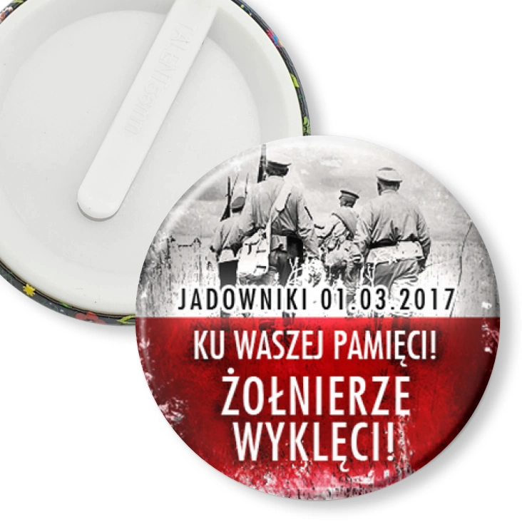 przypinka klips Cześć Ich pamięci! Żołnierze Wyklęci!