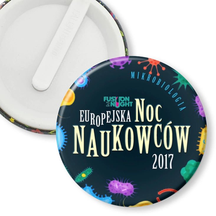 przypinka klips Europejska Noc Naukowców 2017