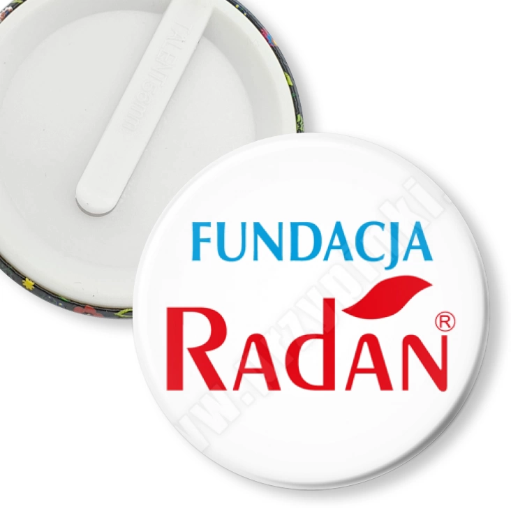 przypinka klips Fundacja Radan