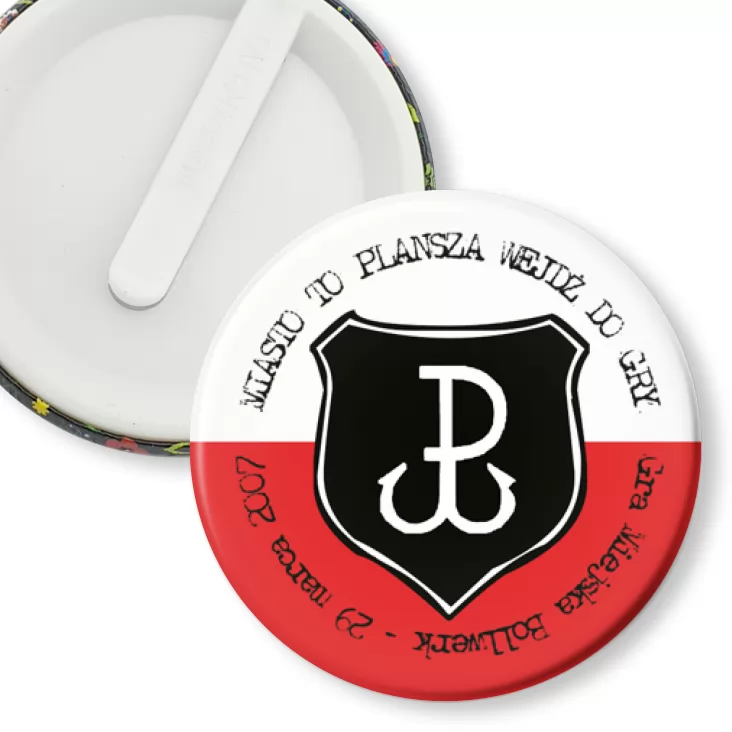 przypinka klips Gra Miejska Bollwerk