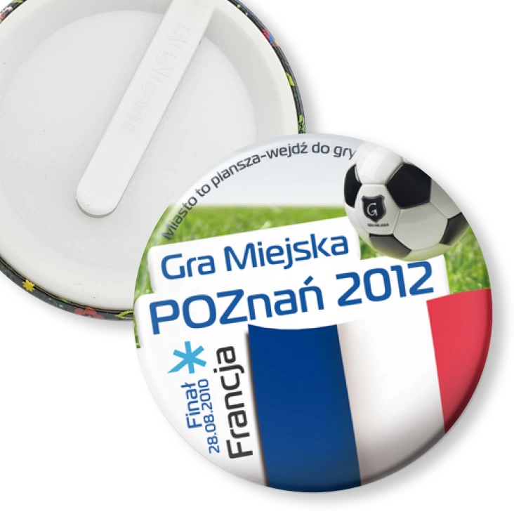 przypinka klips Gra Miejska - Poznań 2012 - Francja