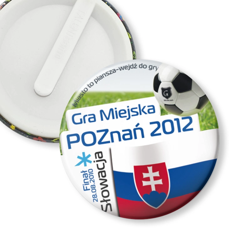 przypinka klips Gra Miejska - Poznań 2012 - Słowacja