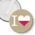 Przypinka klips I love poland