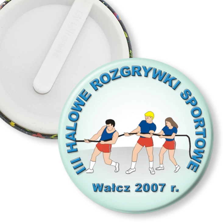 przypinka klips III Halowe Rozgrywki Sportowe
