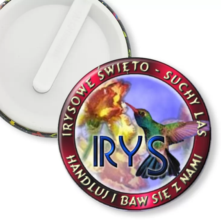przypinka klips Irysowe Święto - Suchy Las