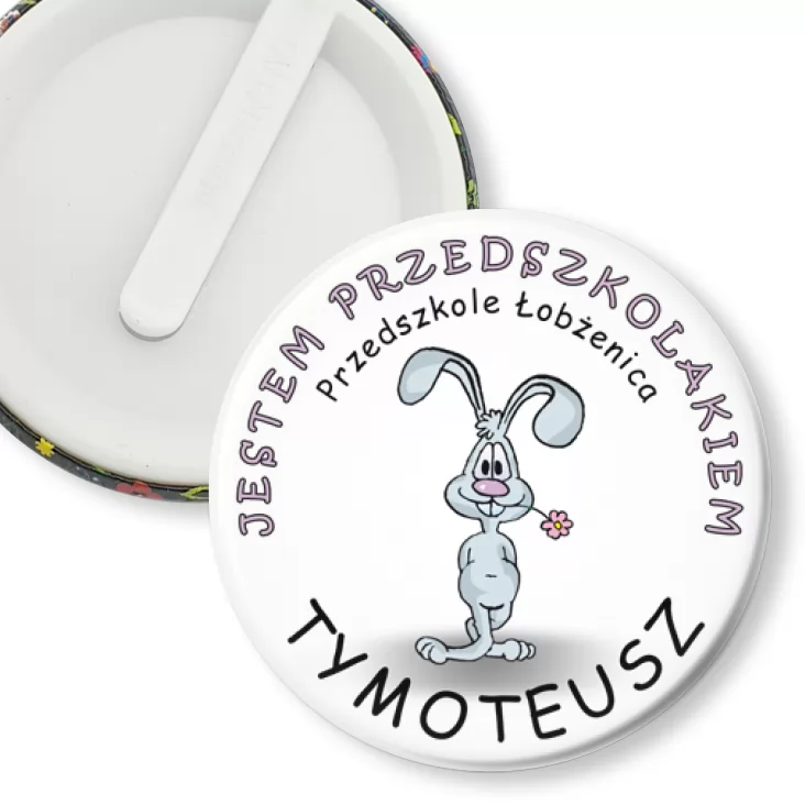 przypinka klips Jestem przedszkolakiem