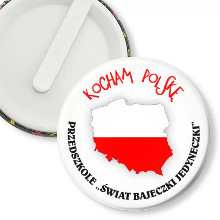 przypinka klips Kocham Polskę