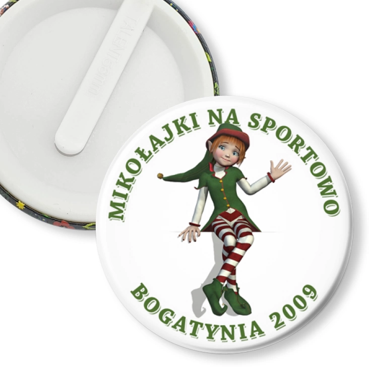 przypinka klips Mikołajki Bogatynia B