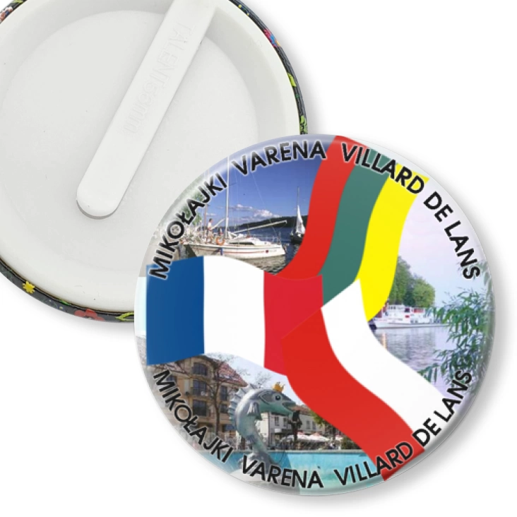 przypinka klips Mikołajki Varena Villard de Lans