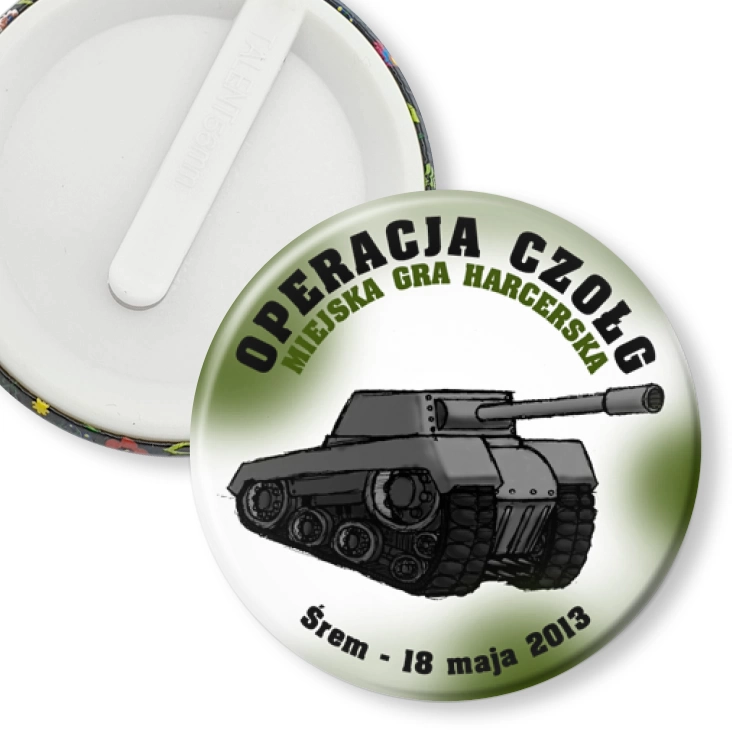 przypinka klips Operacja Czołg