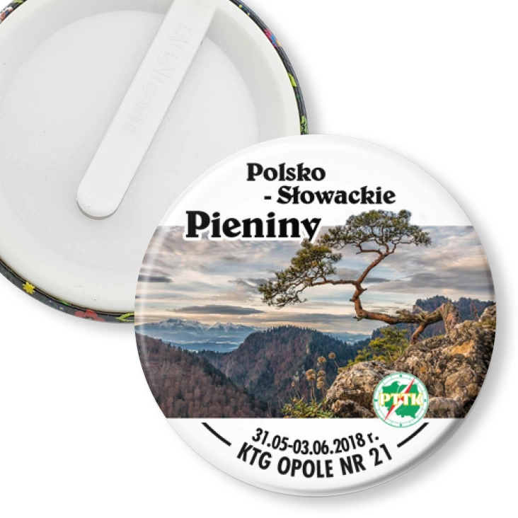 przypinka klips Polsko - Słowackie Pieniny