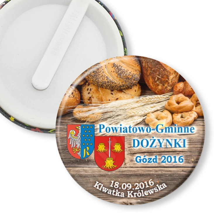 przypinka klips Powiatowo-Gminne Dożynki Gózd 2016