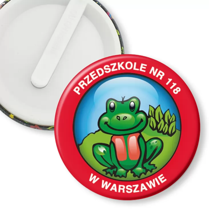 przypinka klips Przedszkole nr 118 w Warszawie