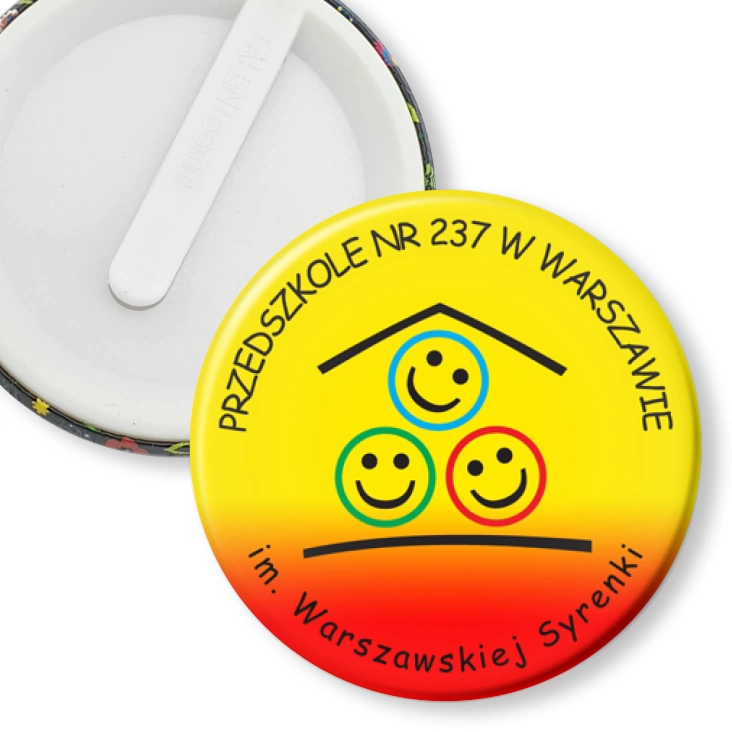 przypinka klips Przedszkole nr 237 w Warszawie