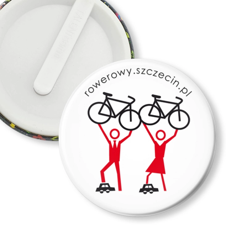 przypinka klips Rowerowy Szczecin