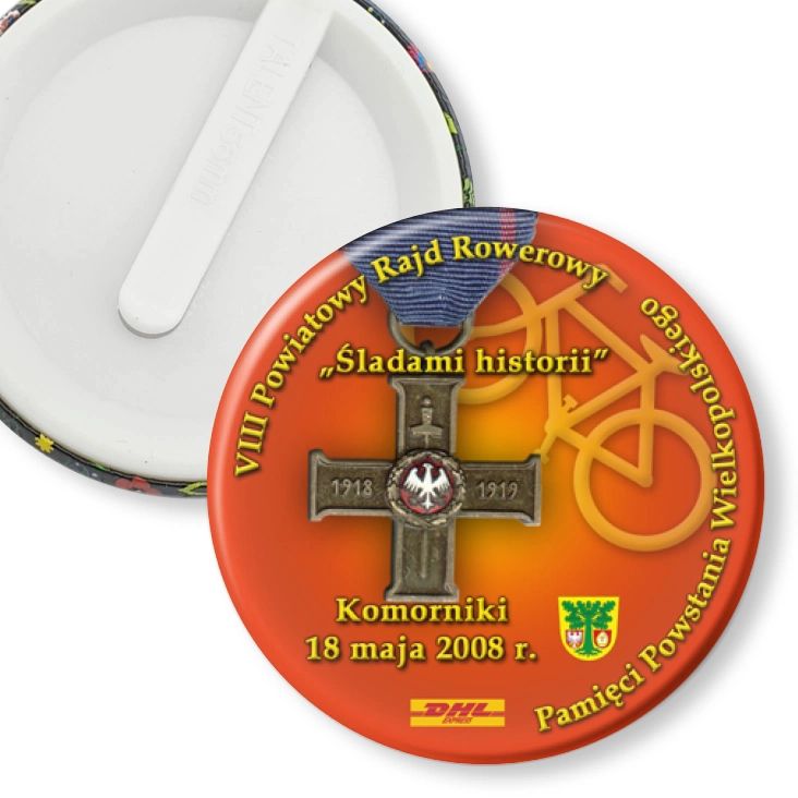 przypinka klips Śladami Historii