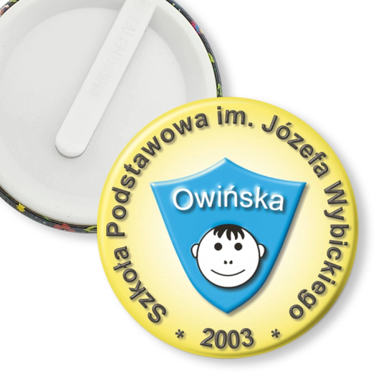 przypinka klips Szkoła Podstawowa w Owińskach