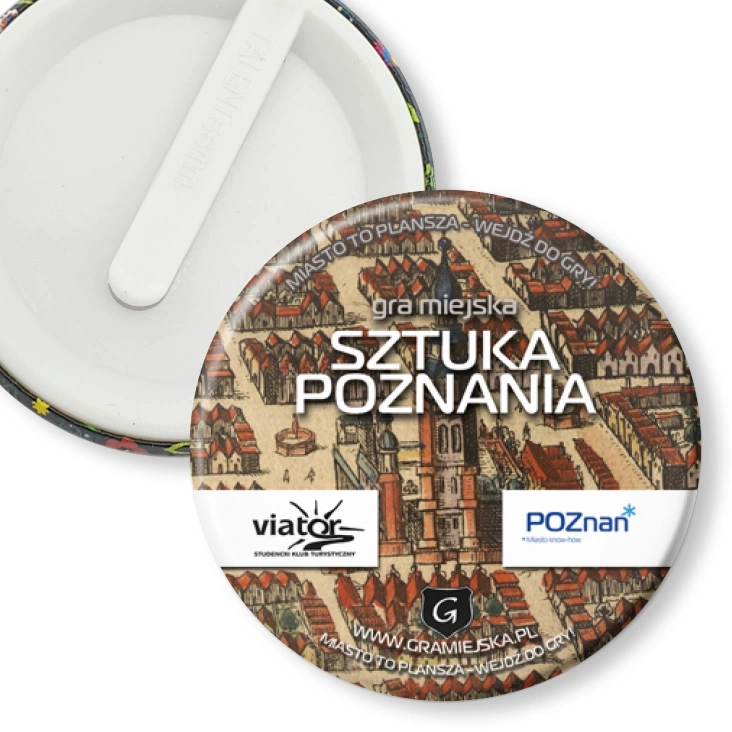 przypinka klips Sztuka Poznania