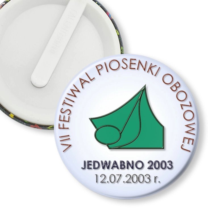 przypinka klips VII Festiwal Piosenki Obozowej