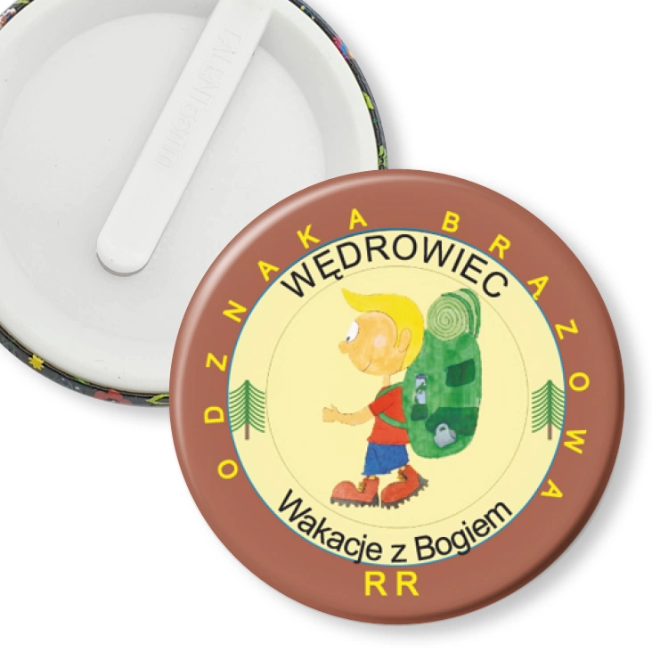 przypinka klips Wakacje z Bogiem - Wędrowiec