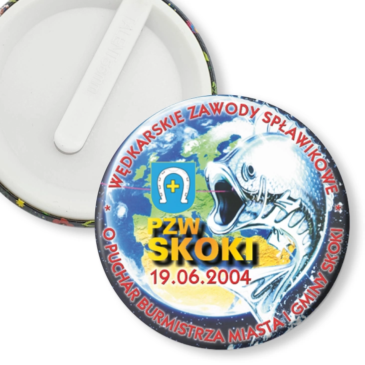 przypinka klips Wędkarskie Zawody Spławikowe 2004
