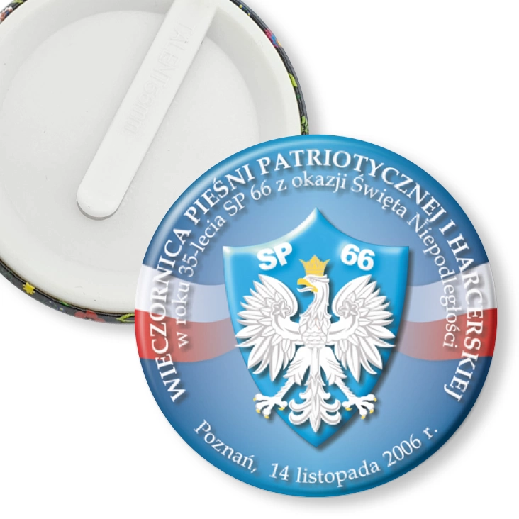 przypinka klips Wieczornica Pieśni Patriotycznej i Harcerskiej
