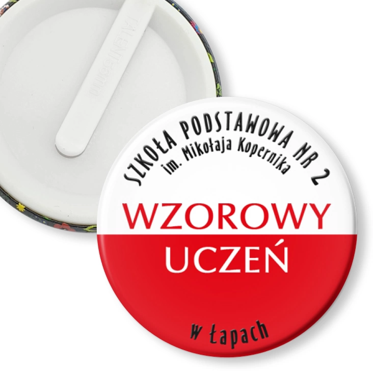 przypinka klips Wzorowy Uczeń