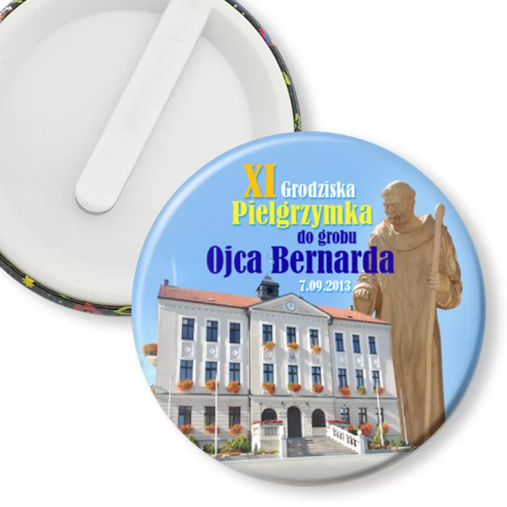 przypinka klips XI Grodziska Pielgrzymka do grobu Ojca Bernarda
