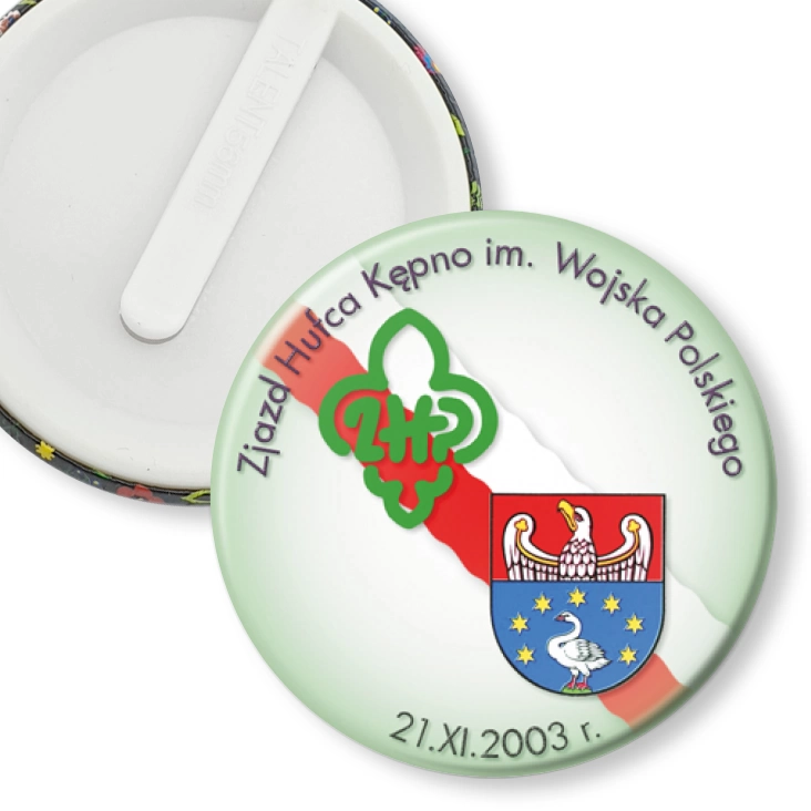przypinka klips Zjazd Hufca Kępno im. Wojska Polskiego