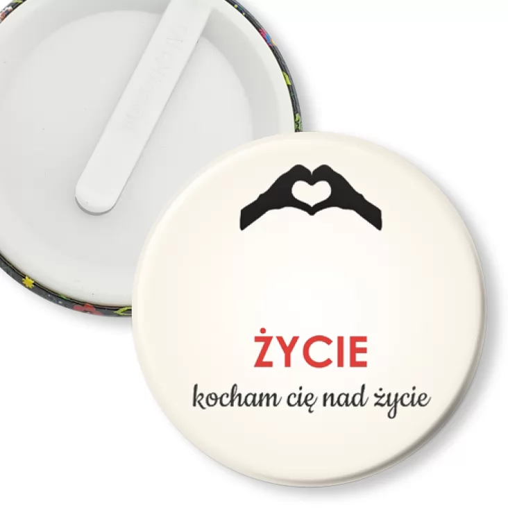 przypinka klips Życie