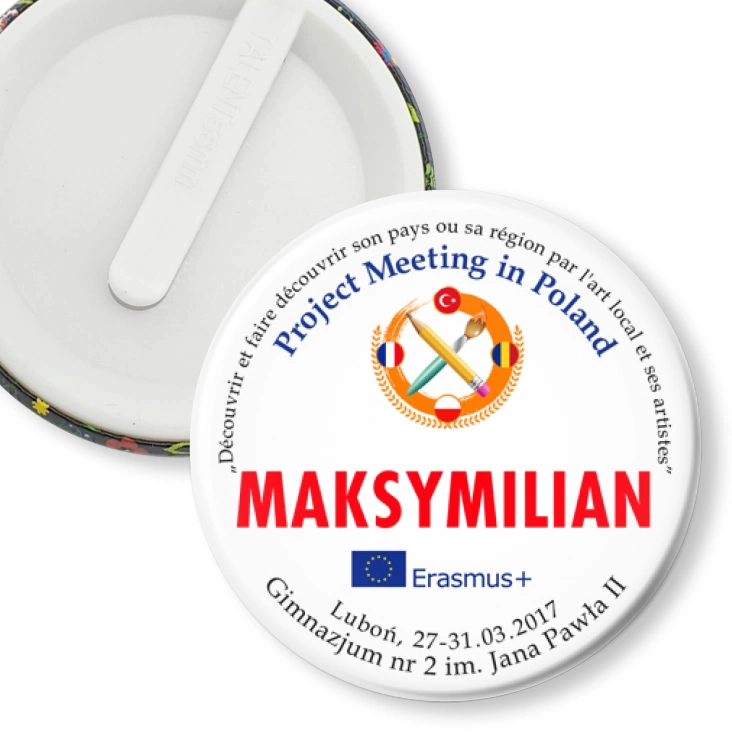 przypinka klips Project Meeting in Poland