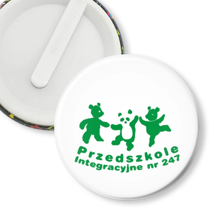 przypinka klips Przedszkole Integracyjne nr 247